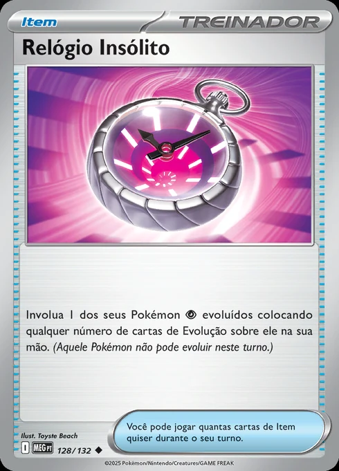 Relógio Insólito, ME01 128/132, Incomum