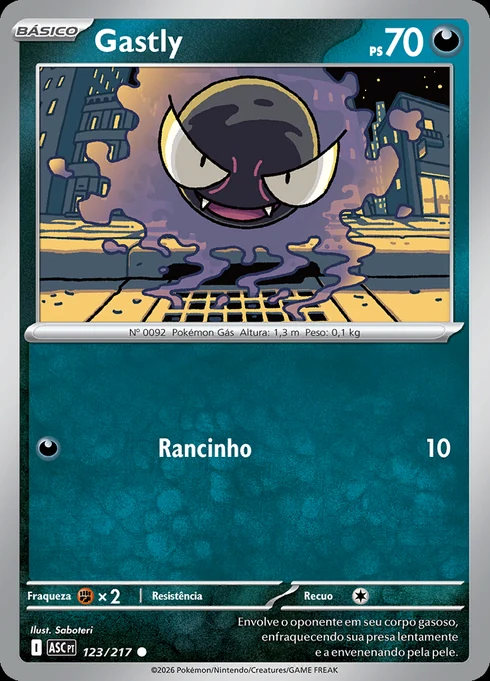 Gastly, ME2.5 123/217, Comum