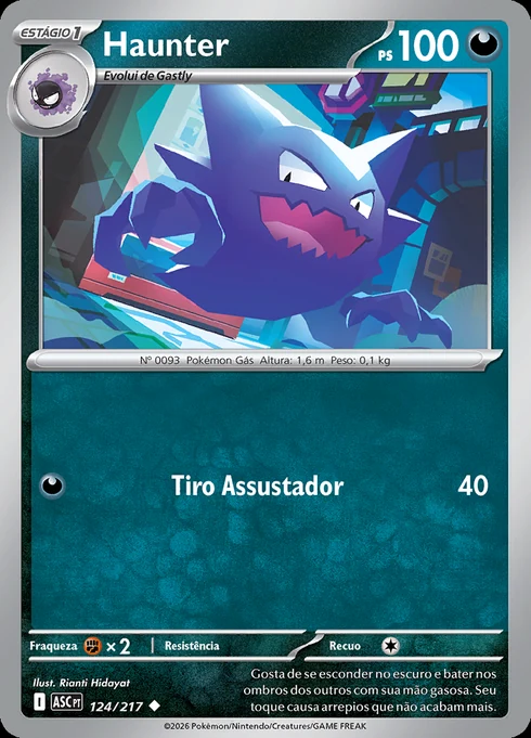 Haunter, ME2.5 124/217, Incomum