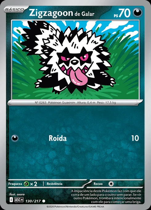 Zigzagoon de Galar, ME2.5 130/217, Comum