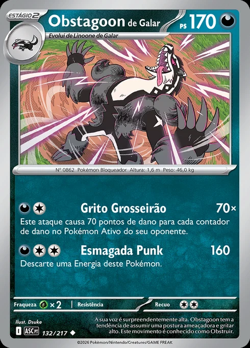 Obstagoon de Galar, ME2.5 132/217, Incomum