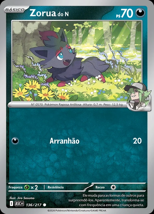 Zorua do N, ME2.5 136/217, Comum