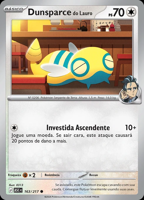 Dunsparce do Lauro, ME2.5 163/217, Comum