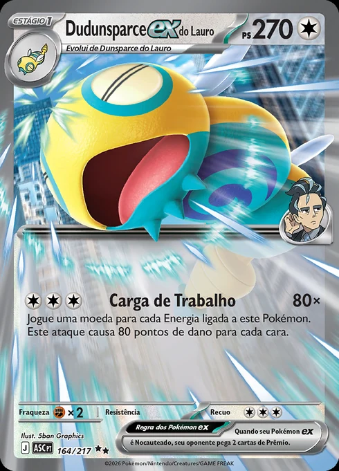 Dudunsparce ex do Lauro, ME2.5 164/217, Rara Dupla