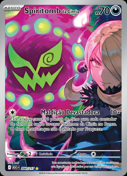 Spiritomb da Cíntia, ME2.5 244/217, Rara Ilustração
