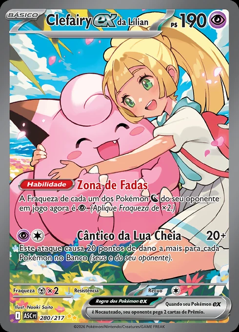 Clefairy ex da Lílian, ME2.5 280/217, Rara Ilustração Especial