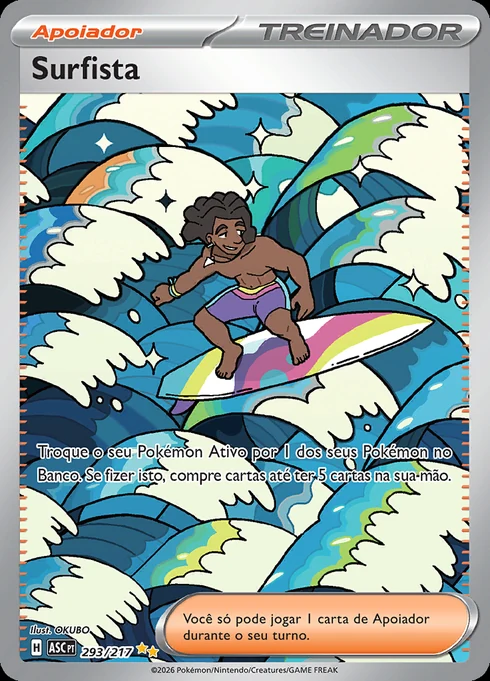 Surfista, ME2.5 293/217, Rara Ilustração Especial
