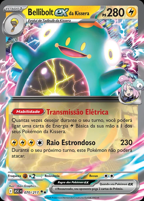 Bellibolt ex da Kissera, ME2.5 070/217, Rara Dupla