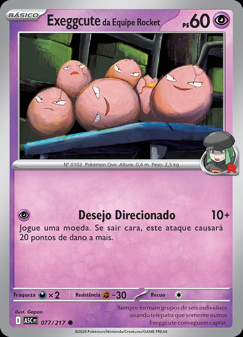 Exeggcute da Equipe Rocket, ME2.5 077/217, Comum