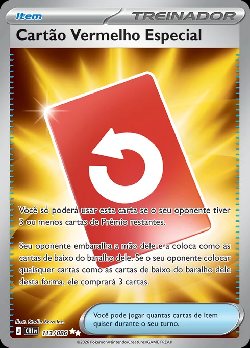 Cartão Vermelho Especial, ME04 113/086, Ultra Rara
