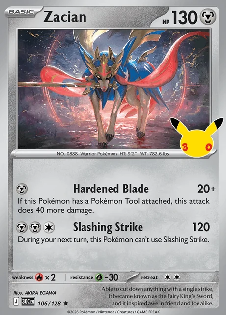 Zacian, 30C 106/128, Rara