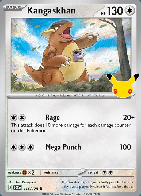 Kangaskhan, 30C 114/128, Comum