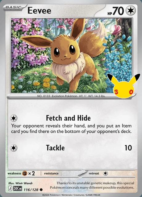Eevee, 30C 116/128, Comum
