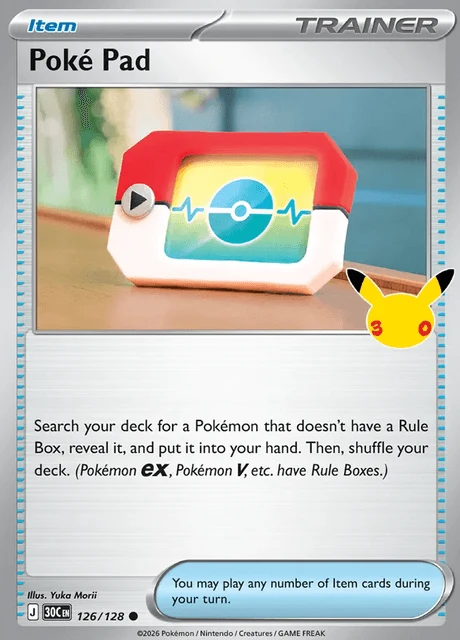 Poké Tablet, 30C 126/128, Comum