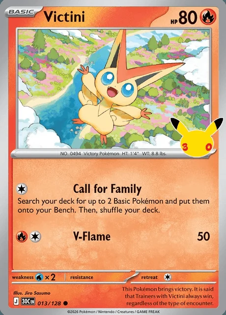 Victini, 30C 013/128, Comum