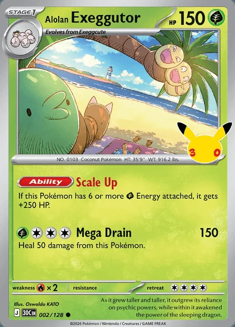 Exeggutor de Alola, 30C 002/128, Comum