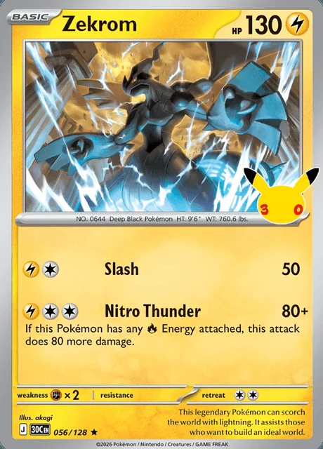 Zekrom, 30C 056/128, Rara