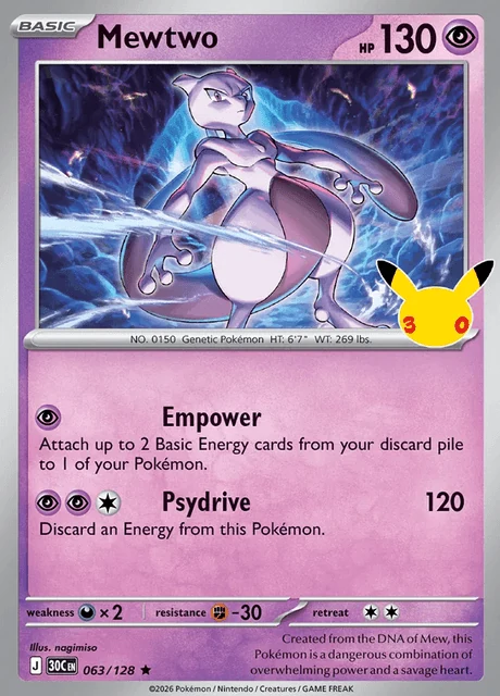 Mewtwo, 30C 063/128, Rara