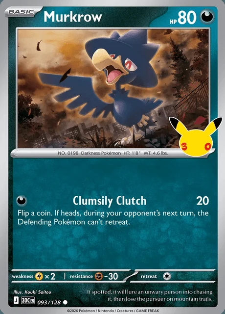 Murkrow, 30C 093/128, Comum